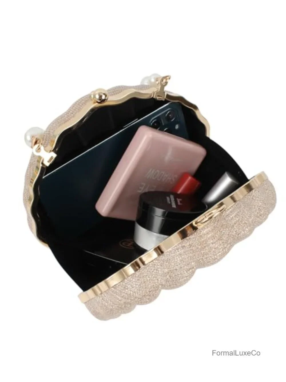 Evening Clutch Top-Handle Chain Crossbody Bag